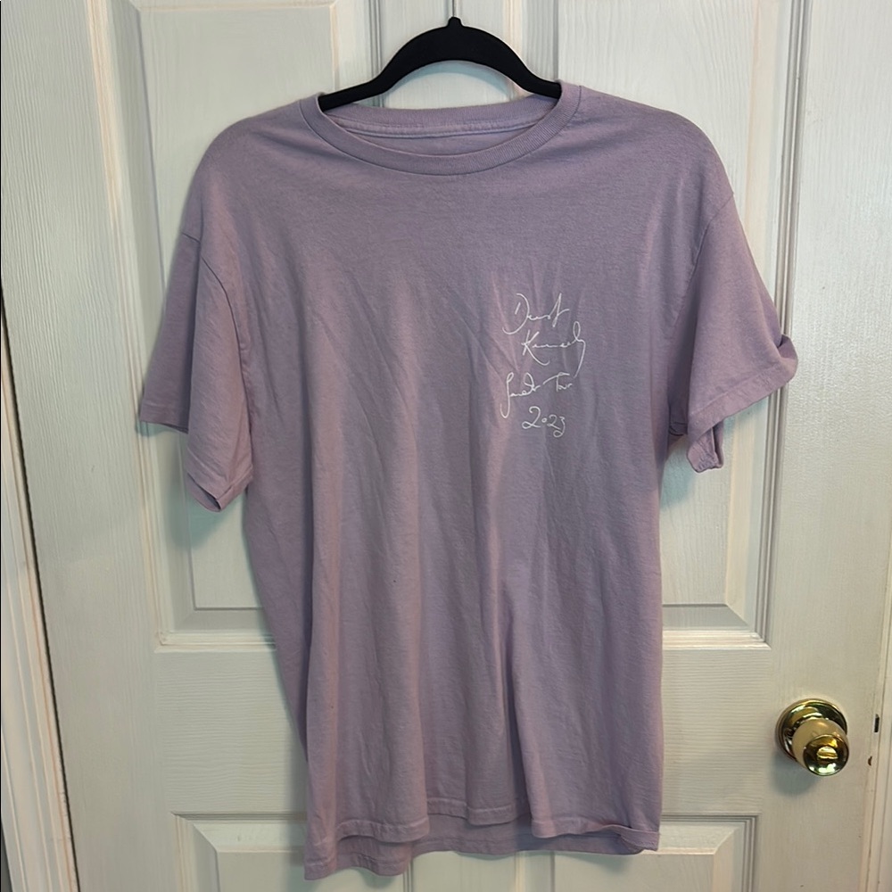 Purple Short Sleeve Tee with Crew Neck